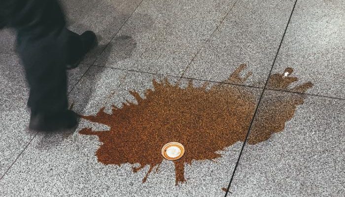 Dropped coffee cup Unsplash